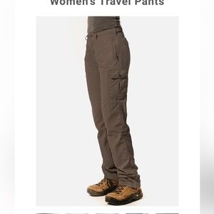 Clothing Art Pick Pocket Proof Travel Pants womens 10 Gray Convertable